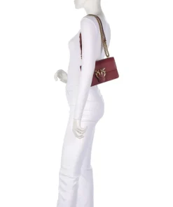 Pinko Shoulder Bags|Crossbody Bags-Love One Mini Shoulder bag fine grain cow leather
