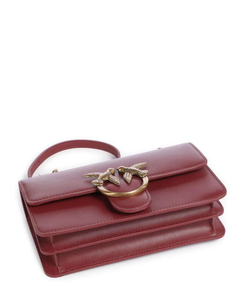 Pinko Shoulder Bags|Crossbody Bags-Love One Mini Shoulder bag fine grain cow leather