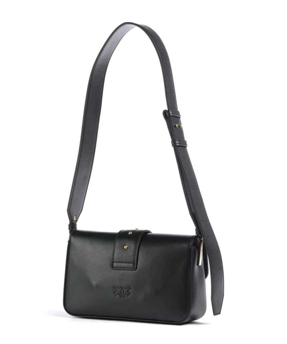 Pinko Shoulder Bags|Crossbody Bags-Love One Mini Slouchy Shoulder bag softly grained calfskin