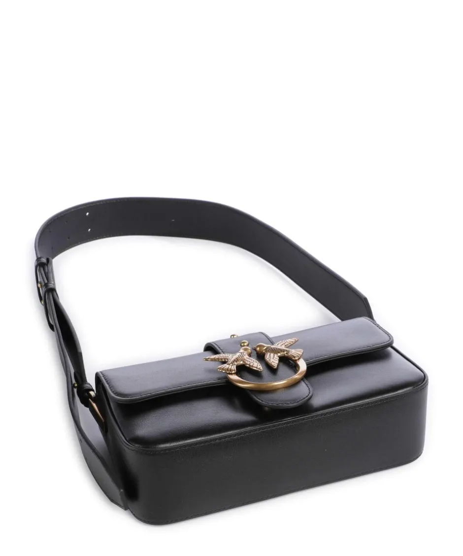 Pinko Shoulder Bags|Crossbody Bags-Love One Mini Slouchy Shoulder bag softly grained calfskin