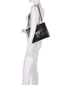 Pinko Shoulder Bags-Love One Soft Big Shoulder bag softly grained calfskin