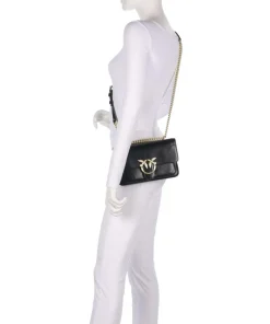 Pinko Shoulder Bags|Crossbody Bags-Love One Soft Mini Shoulder bag softly grained calfskin
