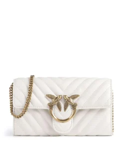 Pinko Wallets|Crossbody Bags-Love One Wallet fine grain cow leather