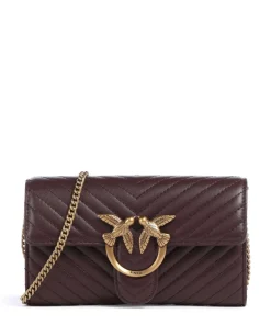 Pinko Wallets|Crossbody Bags-Love One Wallet fine grain cow leather
