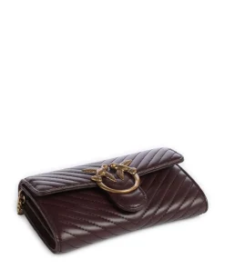 Pinko Wallets|Crossbody Bags-Love One Wallet fine grain cow leather