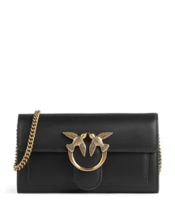 Pinko Wallets|Crossbody Bags-Love One Wallet fine grain leather