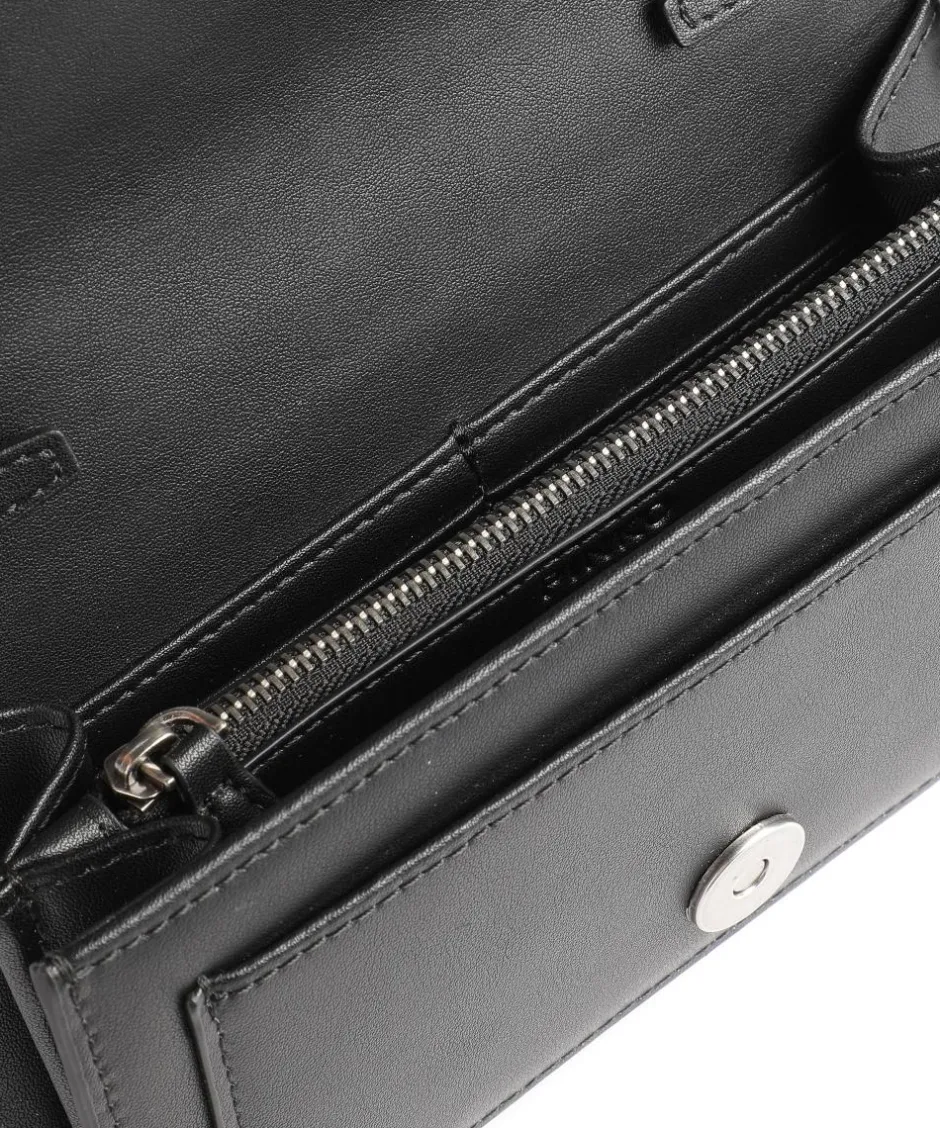 Pinko Wallets|Crossbody Bags-Love One Wallet fine grain leather