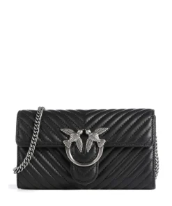Pinko Wallets|Crossbody Bags-Love One Wallet fine grain cow leather