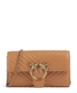 Pinko Wallets|Crossbody Bags-Love One Wallet fine grain cow leather