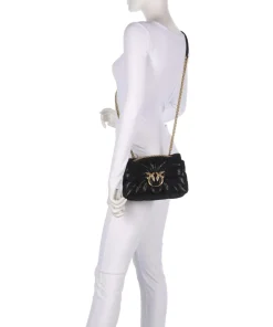 Pinko Clutch & Evening Bags|Shoulder Bags-Love Puff Mini Shoulder bag suede