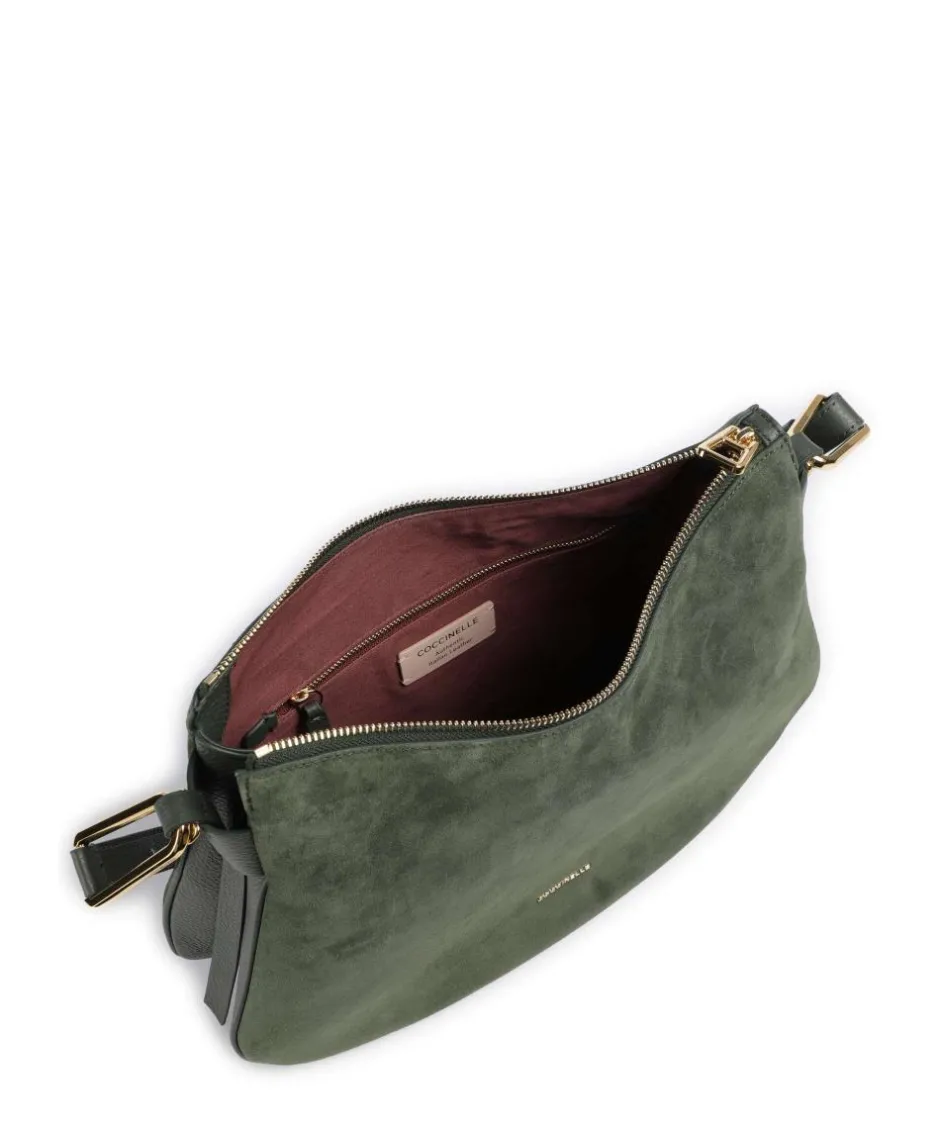 Coccinelle Shoulder Bags|Hobo Bags-Magie Suede Hobo bag brushed leather, grained leather