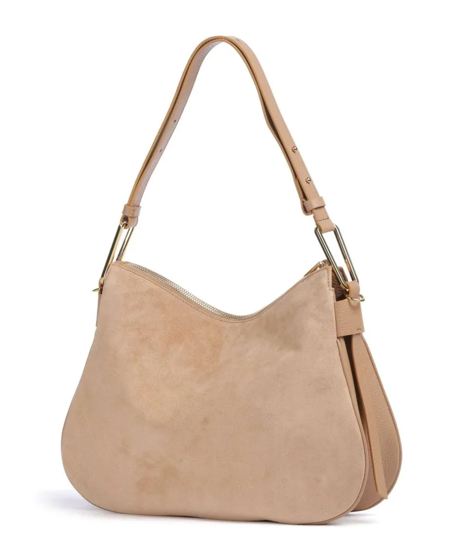 Coccinelle Shoulder Bags|Hobo Bags-Magie Suede Hobo bag brushed leather, grained leather