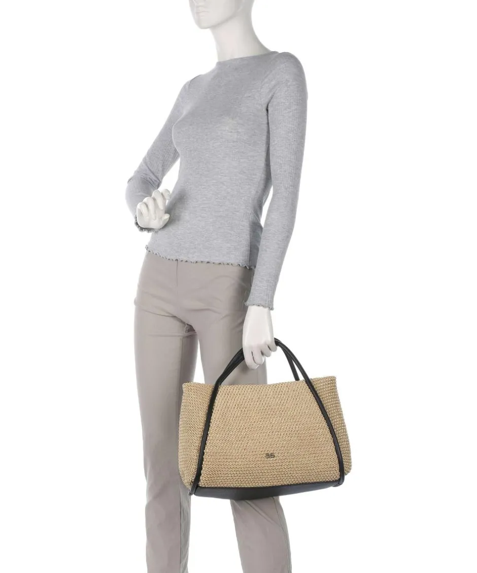Abro Handbags-Maglia Raffia Willow Handbag bast