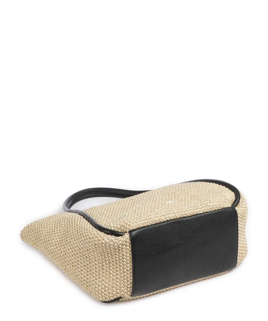 Abro Tote Bags-Maglia Raffia Willow Tote bag bast