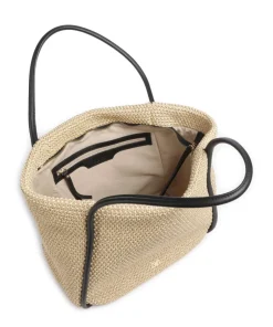 Abro Tote Bags-Maglia Raffia Willow Tote bag bast