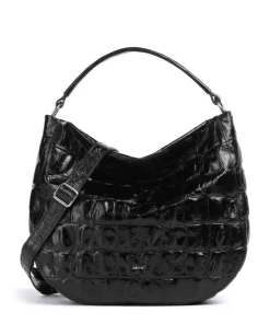 Abro Shoulder Bags|Hobo Bags-Maxi Cocco Mia Hobo bag embossed leather