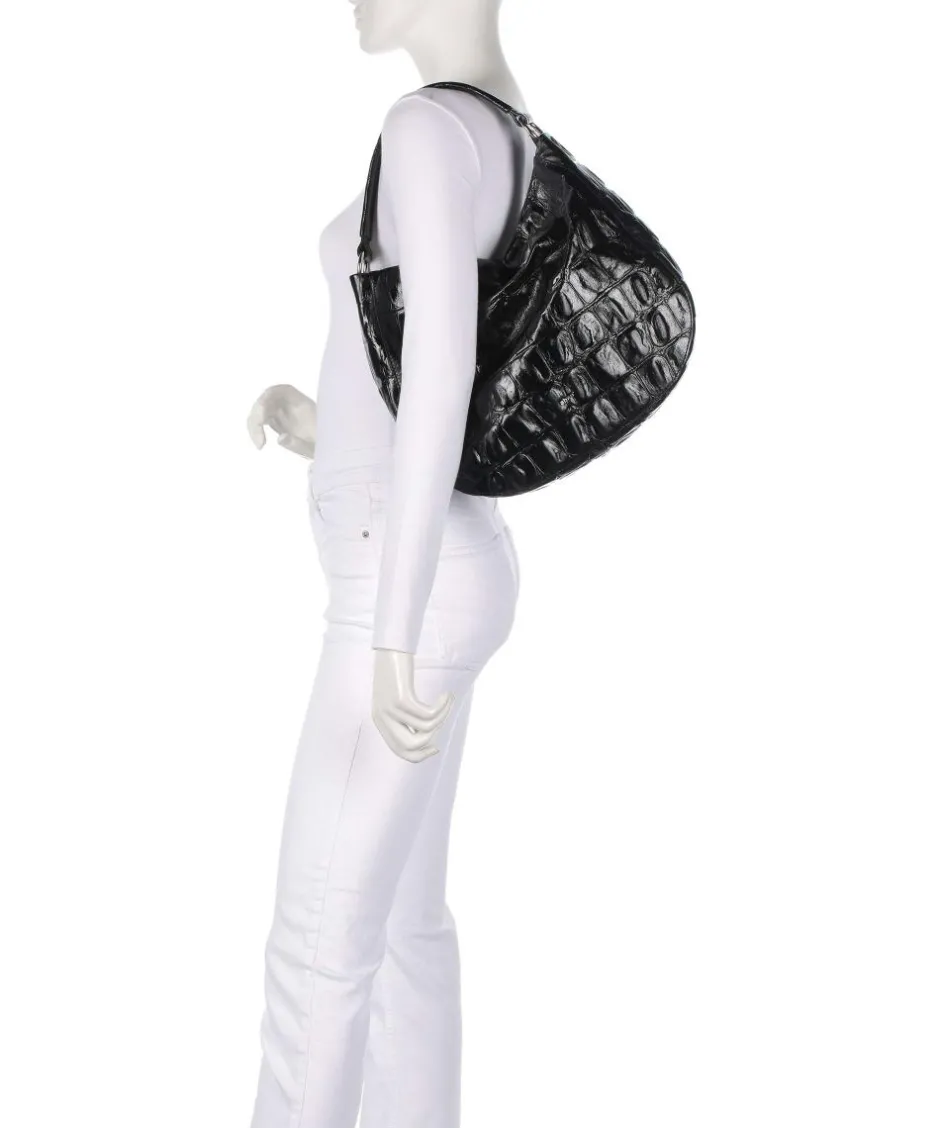 Abro Shoulder Bags|Hobo Bags-Maxi Cocco Mia Hobo bag embossed leather