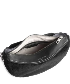 Liebeskind Shoulder Bags|Hobo Bags-Melli Shearling S Hobo bag fine grain leather, faux fur