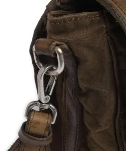 Campomaggi Business- & Laptop Bags|Crossbody Bags-Messenger bag fine grain cow leather, cotton