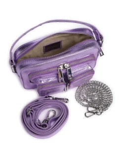 Núnoo Clutch & Evening Bags|Handbags-Metallic Helena Crossbody bag grained leather