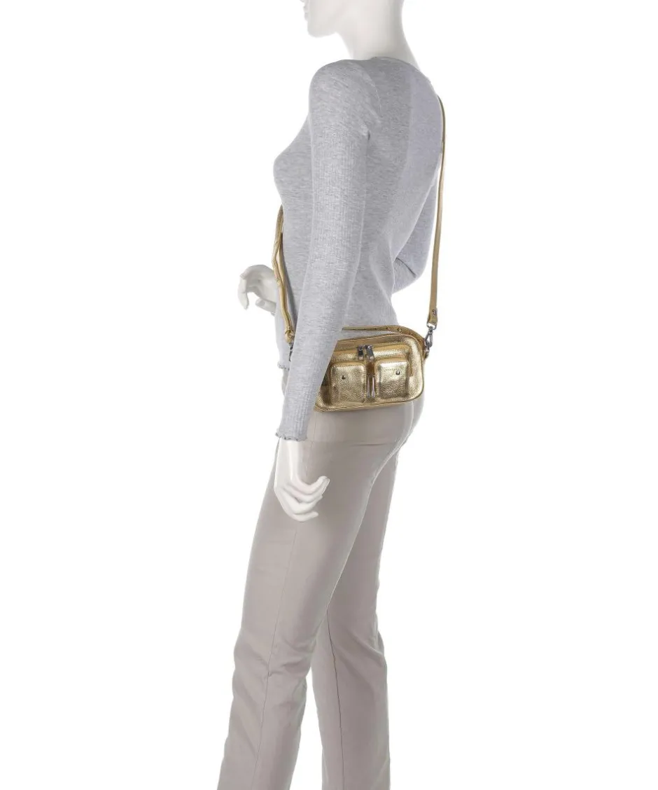 Núnoo Handbags|Crossbody Bags-Metallic Helena Crossbody bag grained leather