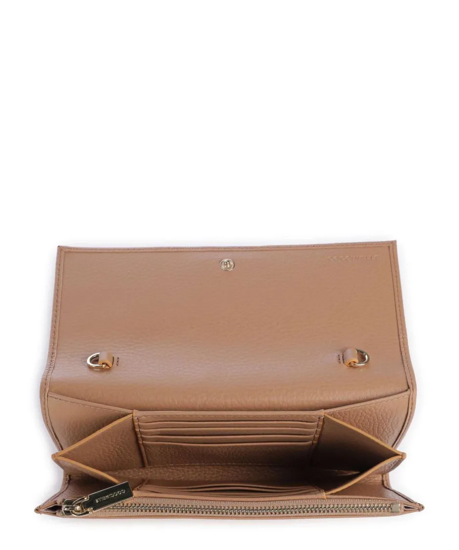 Coccinelle Wallets|Crossbody Bags-Metallic Soft Wallet leather