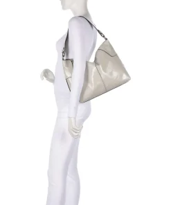 Liebeskind Shoulder Bags|Hobo Bags-Mila Lack Distressed M Hobo bag cow leather