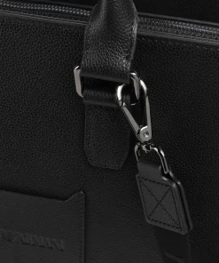 Emporio Armani Business- & Laptop Bags-Milano Briefcase 14″ grained cow leather