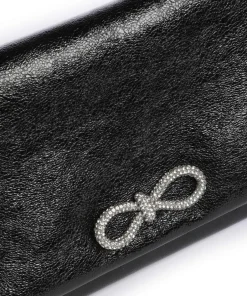 Abro Clutch & Evening Bags-Mimosa Strass Clutch bag grained leather