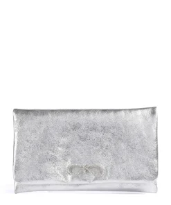 Abro Clutch & Evening Bags-Mimosa Strass Clutch bag grained leather