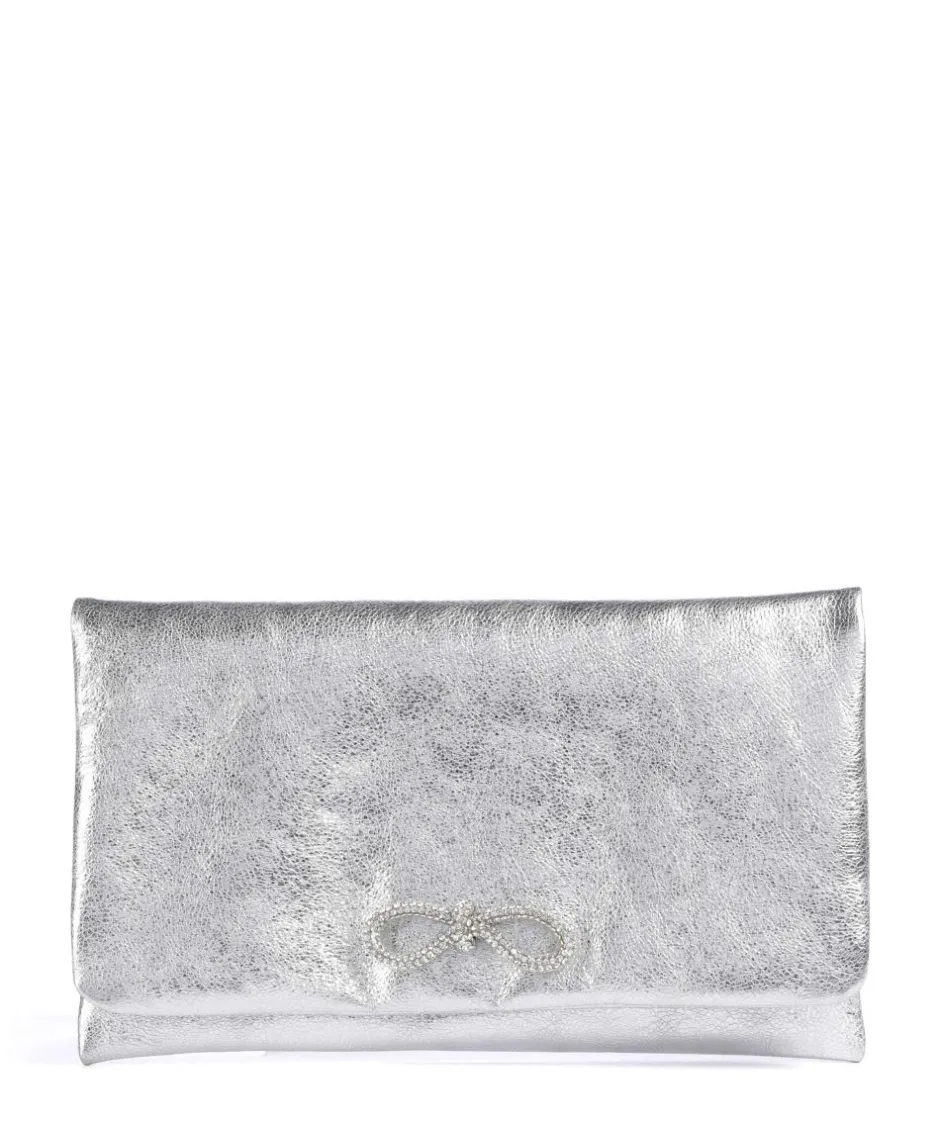 Abro Clutch & Evening Bags-Mimosa Strass Clutch bag grained leather