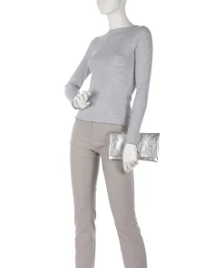Abro Clutch & Evening Bags-Mimosa Strass Clutch bag grained leather