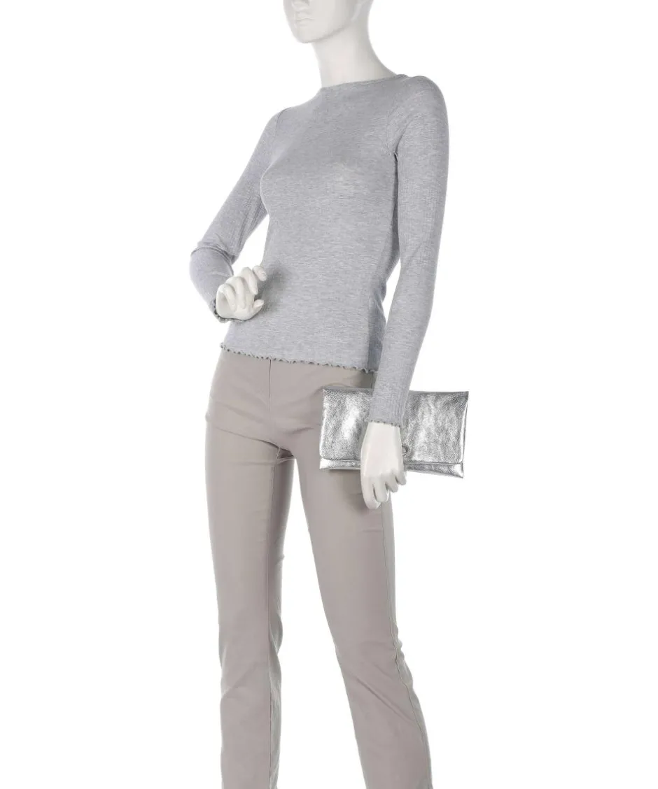 Abro Clutch & Evening Bags-Mimosa Strass Clutch bag grained leather