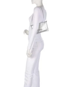 Abro Clutch & Evening Bags|Shoulder Bags-Mimosa Strass Shoulder bag grained leather