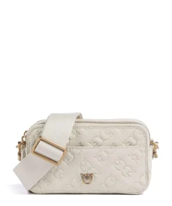 Pinko Crossbody Bags-Mini Crossbody bag embossed calfskin
