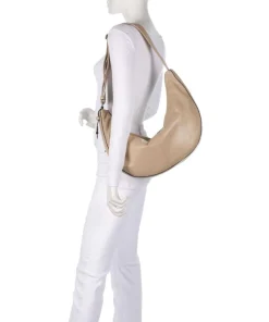 Liebeskind Shoulder Bags|Hobo Bags-Moon Sheep Natural M Hobo bag sheepskin leather
