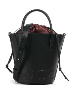 Coccinelle Hobo Bags|Crossbody Bags-Myrtha Maxi Logo Bucket bag grained cow leather