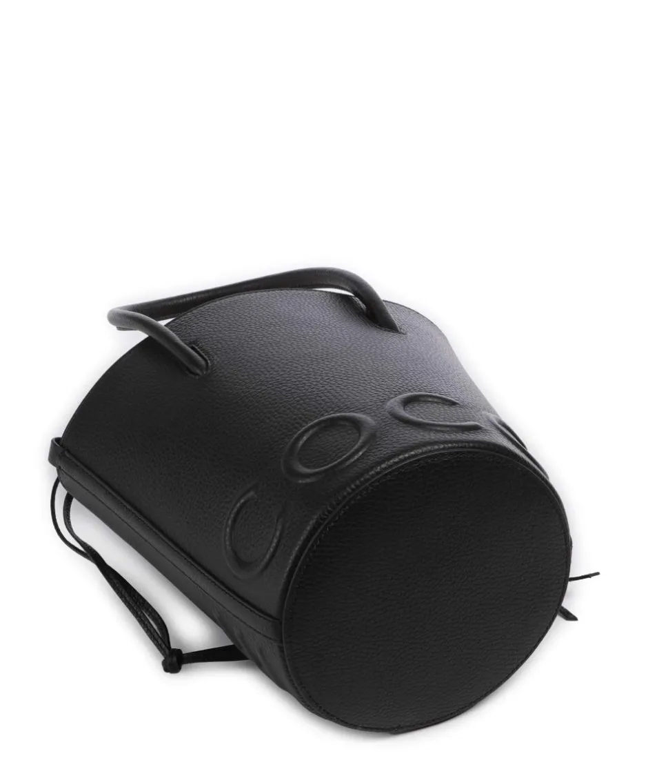 Coccinelle Hobo Bags|Crossbody Bags-Myrtha Maxi Logo Bucket bag grained cow leather