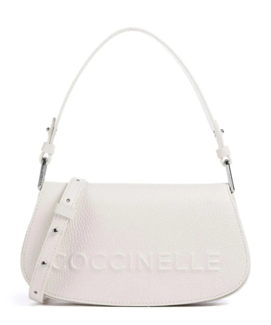 Coccinelle Shoulder Bags|Crossbody Bags-Myrtha Maxi Logo Shoulder bag grained leather