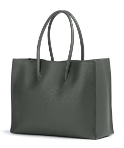 Coccinelle Tote Bags-Myrtha Maxi Logo Tote bag grained leather