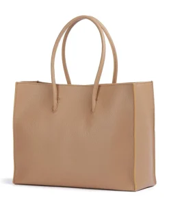 Coccinelle Tote Bags-Myrtha Maxi Logo Tote bag grained leather