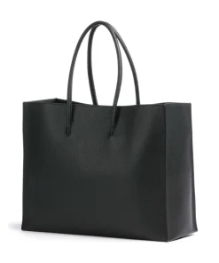 Coccinelle Tote Bags-Myrtha Maxi Logo Tote bag grained cow leather