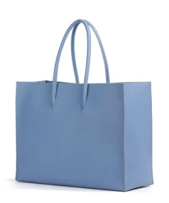 Coccinelle Tote Bags-Myrtha Maxi Logo Tote bag grained cow leather