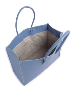 Coccinelle Tote Bags-Myrtha Maxi Logo Tote bag grained cow leather