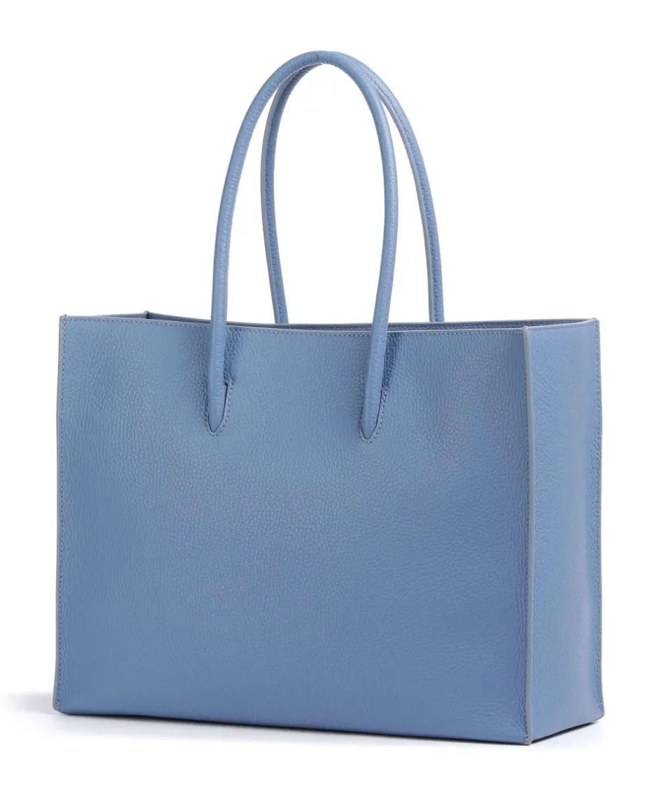 Coccinelle Tote Bags-Myrtha Maxi Logo Tote bag grained leather