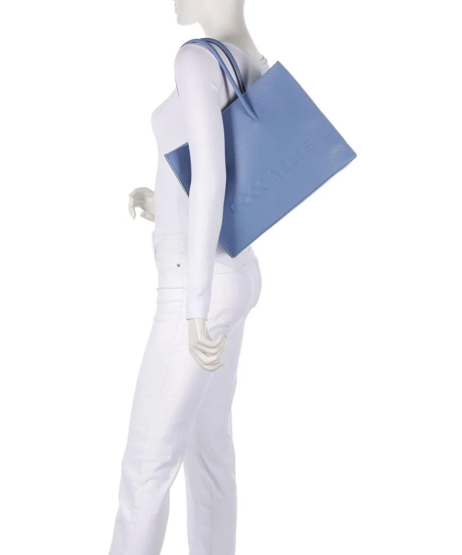 Coccinelle Tote Bags-Myrtha Maxi Logo Tote bag grained leather