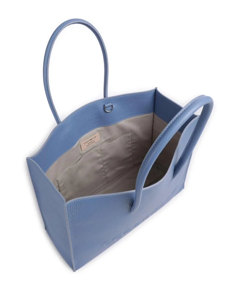 Coccinelle Tote Bags-Myrtha Maxi Logo Tote bag grained leather