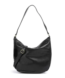 Burkely Shoulder Bags|Hobo Bags-Natural Norah Hobo bag grained cow leather