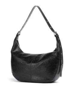 Núnoo Shoulder Bags|Hobo Bags-New Zealand Stella Pocket Hobo bag grained leather