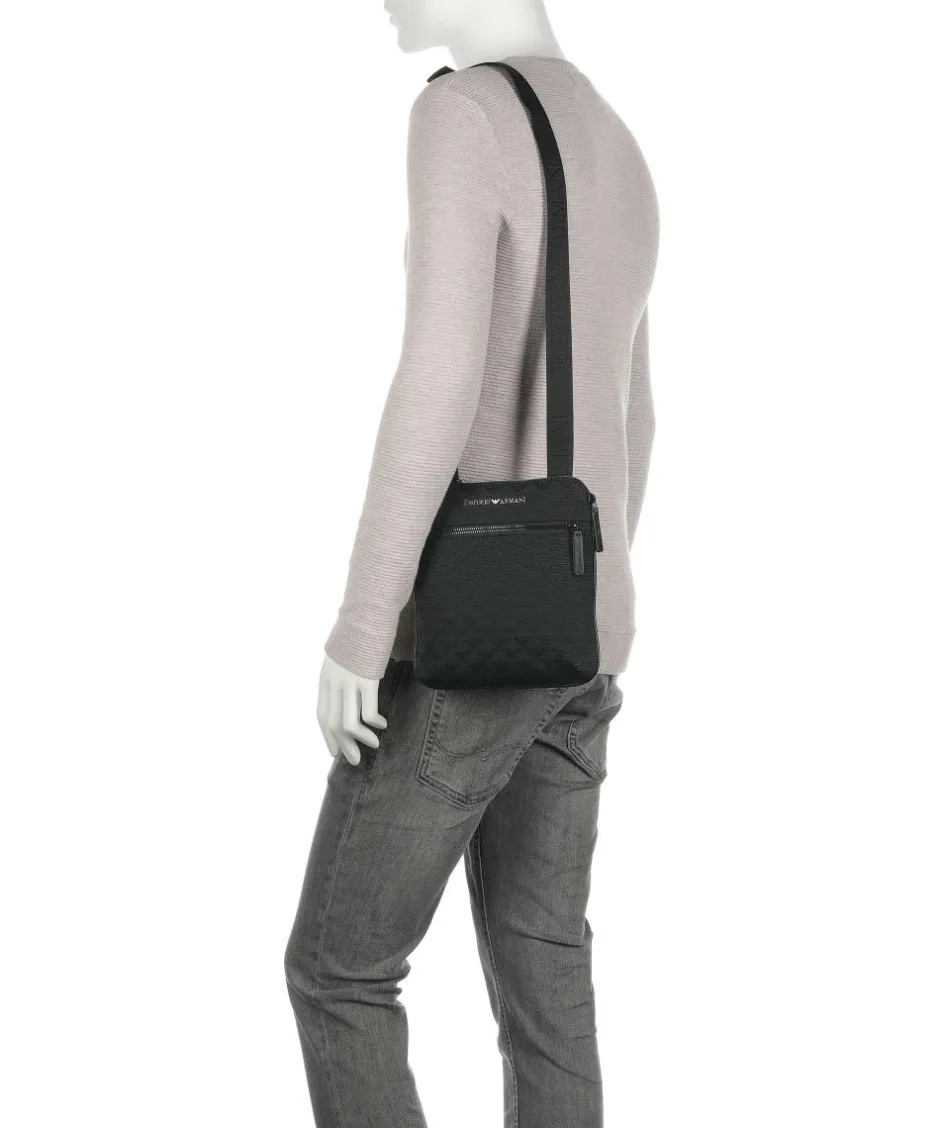 Emporio Armani Crossbody Bags-Omnia Jacquard Crossbody bag polyester, cotton